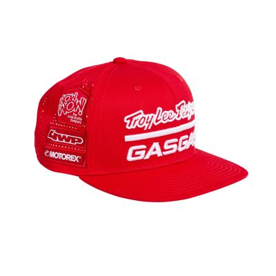 CASQUETTE GASGAS TROY LEE DESIGN "TEAM FLAT CAP RED" 2024